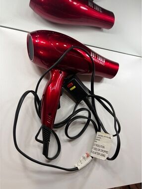 Hot Tools Professional Red Hair Dryer with Multiple Heat and Speed Settings